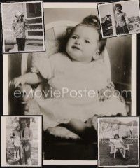 1p041 LOT OF 5 JAYNE MANSFIELD REPRO STILLS '90s showing her as a baby, child & at 15 years old!