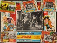 1p049 LOT OF 6 MEXICAN LOBBY CARDS '53 - '72 Abbott & Costello Meet Captain Kidd & more!