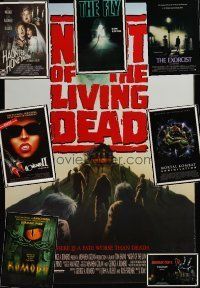 1p066 LOT OF 16 UNFOLDED ONE-SHEETS '85 - '01 Night of the Living Dead, Mortal Kombat + more!