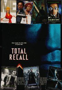 1p068 LOT OF 8 UNFOLDED ONE-SHEETS '90 - '01 Total Recall, Emperor's New Groove + more!