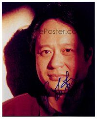 1p229 ANG LEE signed color 8x10 REPRO still '01 super close up of the great Taiwanese director!