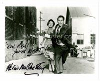 1p261 KEVIN MCCARTHY signed 8x10 REPRO still '80s with Wynter from Invasion of the Body Snatchers!