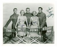 1p279 WEST POINT STORY signed 8x10 REPRO still '50 by BOTH James Cagney AND Doris Day, candid!