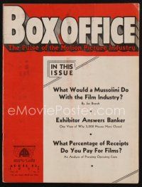 1p086 BOX OFFICE exhibitor magazine April 13, 1933 Paramount Pictures makes hubby happy!