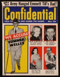 1p098 CONFIDENTIAL magazine May 1956 Frank Sinatra is the Tarzan of the boudoir!
