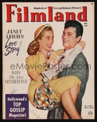 1p101 FILMLAND magazine December 1951 great image of Tony Curtis carrying Janet Leigh!