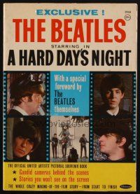 1p104 HARD DAY'S NIGHT magazine '64 great portraits of The Beatles, rock & roll classic!