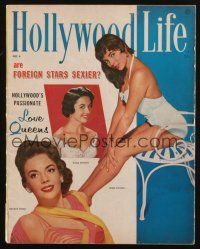 1p105 HOLLYWOOD LIFE magazine October 1956 sexy Joan Collins, Dana Wynter & Natalie Wood!