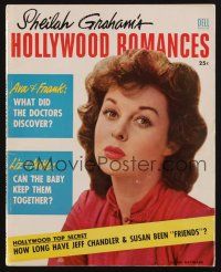 1p108 HOLLYWOOD ROMANCES magazine '54 how long has Susan Hayward been 'friends' with Jeff Chandler!
