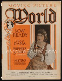 1p079 MOVING PICTURE WORLD exhibitor magazine April 16, 1921 D.W. Griffith, Ruth Roland serial!