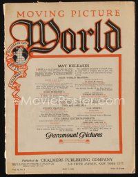 1p080 MOVING PICTURE WORLD exhibitor magazine May 7, 1921 really great artwork ads!
