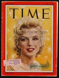 1p129 TIME magazine May 14, 1956 wonderful portrait of Marilyn Monroe by Boris Chaliapin!