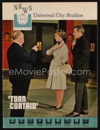 1p070 UNIVERSAL CITY STUDIOS exhibitor magazine July 1966 Hitchcock directing Torn Curtain!