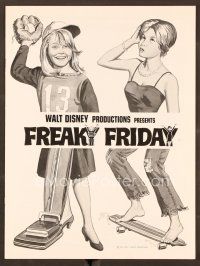 1p172 FREAKY FRIDAY pressbook '77 Jodie Foster switches bodies with Barbara Harris, Disney!
