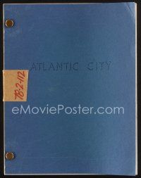 1p182 ATLANTIC CITY first draft script '78 unproduced screenplay by Richard Rothstein!