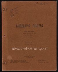 1p187 CHARLIE'S ANGELS TV final draft script January 28, 1980, for the episode Nips and Tucks!