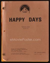 1p199 HAPPY DAYS TV revised shooting script July 21, 1978, for the episode Fearless Malph!