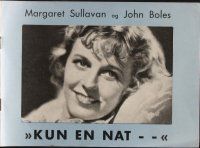 1p345 ONLY YESTERDAY Danish program '33 different images of pretty Margaret Sullavan & John Boles!