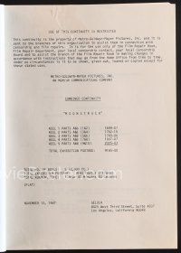 1p215 MOONSTRUCK combined continuity script November 13, 1987, screenplay by John Patrick Shanley!