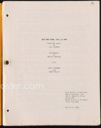 1p222 THAT WAS THEN THIS IS NOW script Mar 12, 1984, screenplay by Emilio Estevez, Lindberg & Weiss