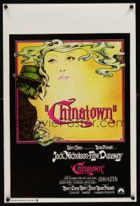 1r621 CHINATOWN Belgian/English '74 Polanski, art of Jack Nicholson & Faye Dunaway by Pearsall!