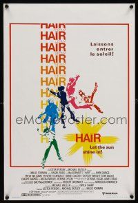 1r671 HAIR Belgian/English '79 Milos Forman, Treat Williams, musical, let the sun shine in!
