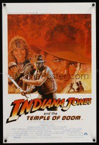 1r679 INDIANA JONES & THE TEMPLE OF DOOM Belgian/English '84 Harrison Ford w/whip & Kate Capshaw!