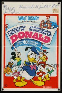 1r684 LA FABULEUSE HISTOIRE DE DONALD Belgian '75 Donald Duck, Mickey, Goofy, Pluto & more!