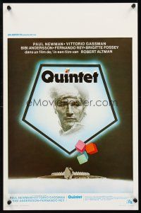1r716 QUINTET Belgian '79 Paul Newman against the world, Robert Altman directed sci-fi!