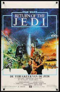 1r719 RETURN OF THE JEDI Belgian '83 George Lucas classic, Mark Hamill, Harrison Ford