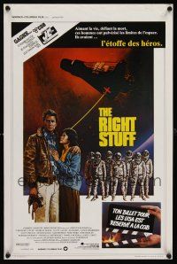 1r720 RIGHT STUFF Belgian/English '84 Sam Shepard as Chuck Yeager & art of first astronauts!