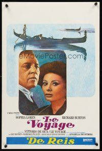 1r761 VOYAGE Belgian '74 Vittorio De Sica, art of sexy Sophia Loren & Richard Burton!