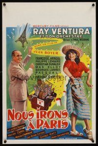 1r763 WE WILL ALL GO TO PARIS Belgian '50 Jean Boyer's Nous irons a Paris, Ray Ventura, Radio X!