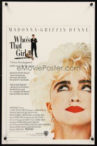 1r767 WHO'S THAT GIRL Belgian '87 great portrait of young rebellious Madonna, Griffin Dunne!