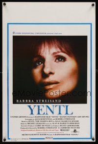 1r772 YENTL Belgian '83 close-up of star & director Barbra Streisand, nothing's impossible!