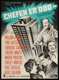1r414 EXECUTIVE SUITE Danish '54 William Holden, Barbara Stanwyck, Fredric March, June Allyson