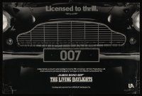 1r057 LIVING DAYLIGHTS special 12x18 '86 great image of classic Aston Martin grill!