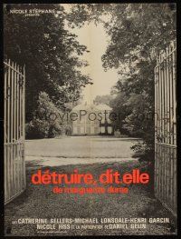 1r181 DETRUIRE, DIT. ELLE French 23x32 '69 Margeurite Duras, Catherine Sellers, Michael Lonsdale!