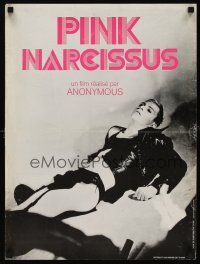 1r228 PINK NARCISSUS French 15x21 '71 Bobby Kendall, Don Brooks, wild image of male prostitute!
