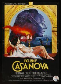 1r041 FELLINI'S CASANOVA German '76 Il Casanova di Federico Fellini, Peltzer art of topless woman!