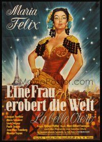 1r046 LA BELLA OTERO German '60 great art of sexiest showgirl Maria Felix over Moulin Rouge!