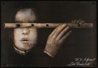 1r569 MAGIC FLUTE opera Polish 27x38 '92 Sadowski art of man w/flute!