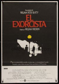 1r075 EXORCIST Spanish '75 William Friedkin, Max Von Sydow, William Peter Blatty horror classic!
