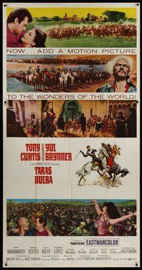 1s153 TARAS BULBA style A 3sh '62 Tony Curtis & Yul Brynner, one of the wonders of the world!