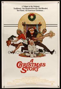 1s319 CHRISTMAS STORY 40x60 '83 best classic Christmas movie, great art by Robert Tanenbaum!