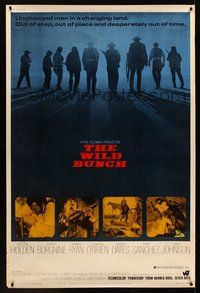 1s365 WILD BUNCH 40x60 '69 Sam Peckinpah cowboy classic, William Holden & Ernest Borgnine!