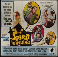 1s102 SPIRIT IS WILLING 6sh '67 sex life of kiss-hungry girl ghosts looking for a live lover!