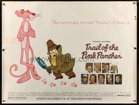 1s290 TRAIL OF THE PINK PANTHER subway poster '82 Peter Sellers, Blake Edwards, cool cartoon art!