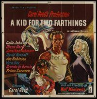 1s067 KID FOR TWO FARTHINGS English 6sh '56 great art of sexy Diana Dors, directed by Carol Reed!