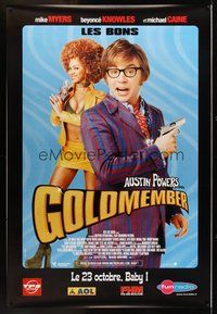 1s254 GOLDMEMBER DS heroes advance French 1p '02 Mike Meyers as Austin Powers, sexy Beyonce Knowles!